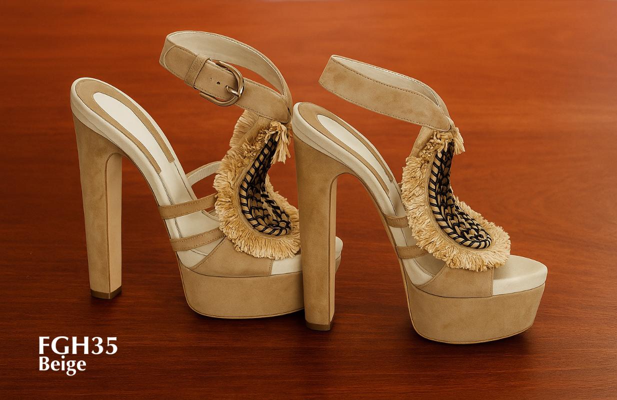 FGH35-Platform-ankle-strap-high-heel-sandals-with-fringe-detailing