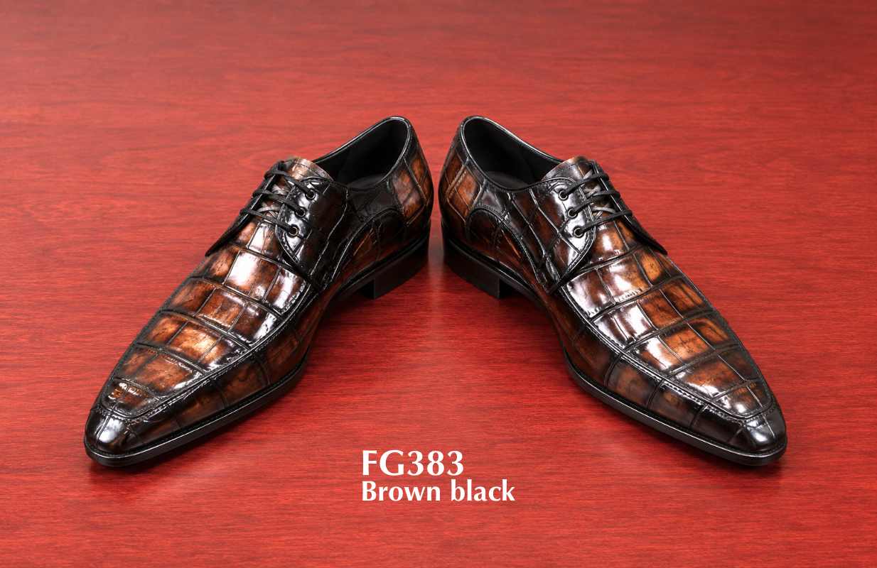 crocodile dress shoes handmade brown black