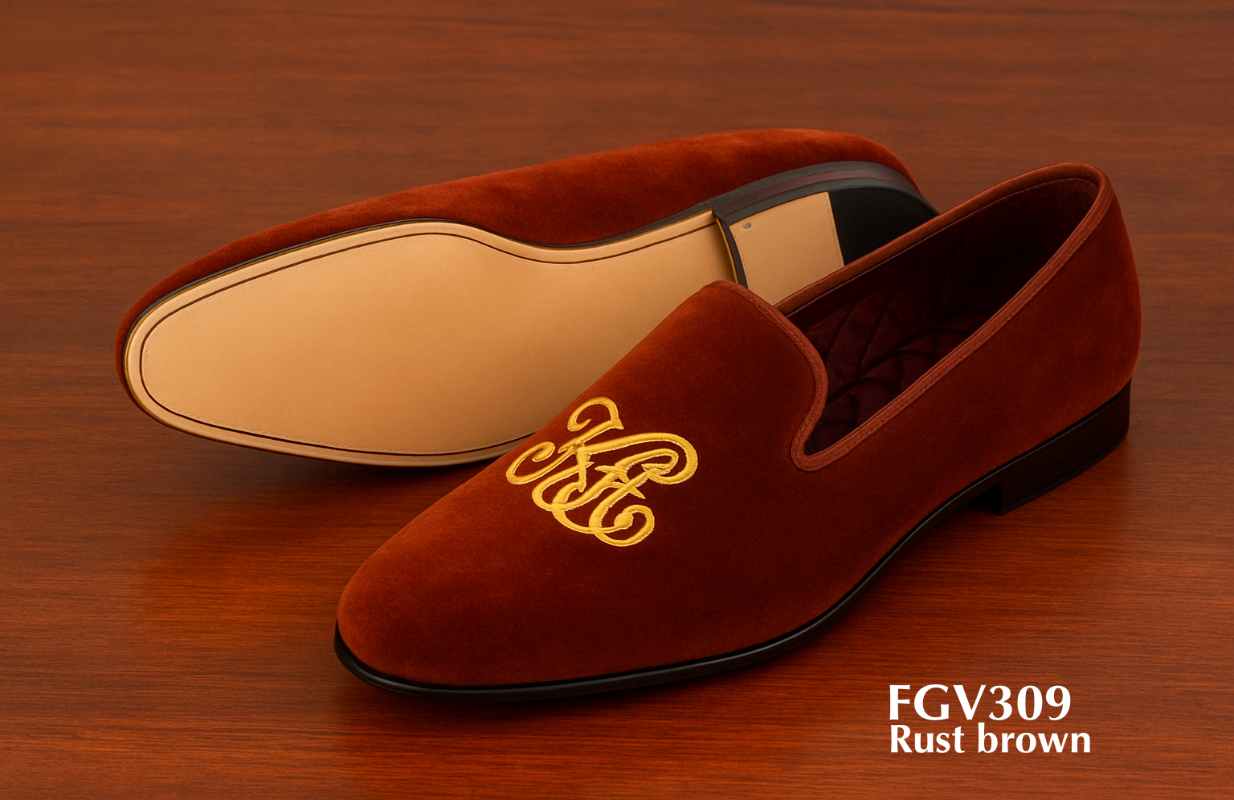 move on to monogram velvet slippers page
