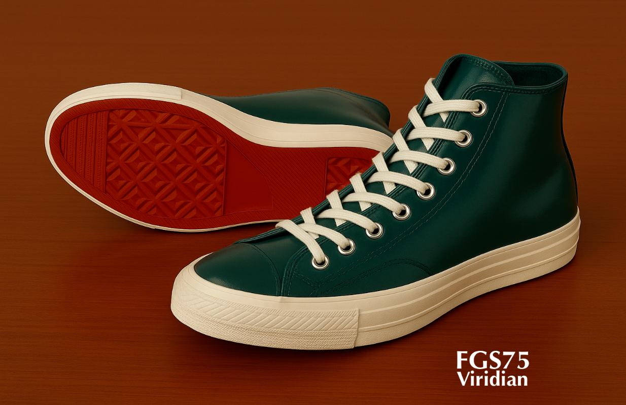 FGS75 Viridian hightop leather sneakers
