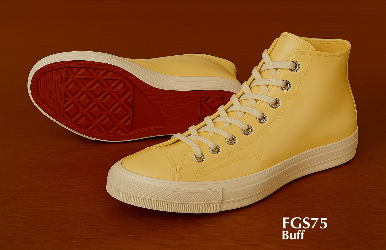 FGS75 buff hightop leather sneakers
