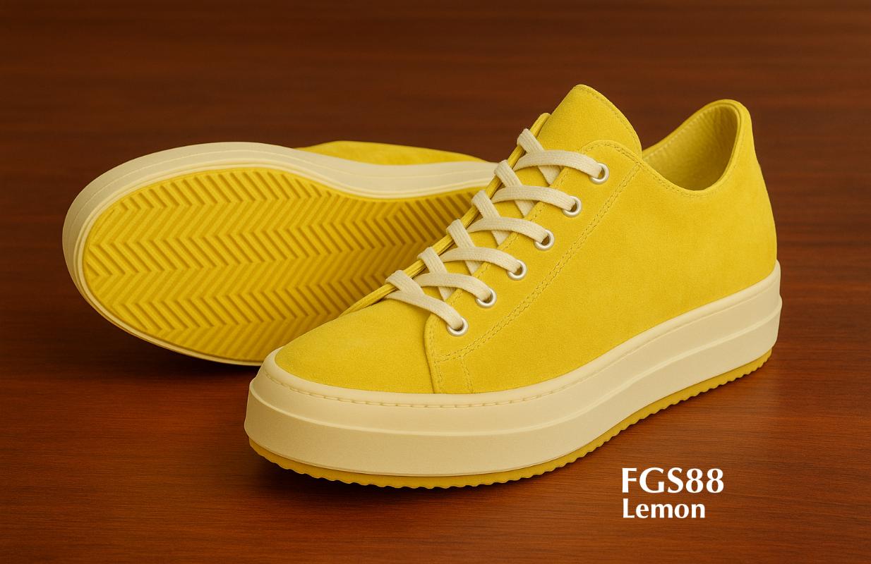 FGS88 lemon platform hightop sneakers