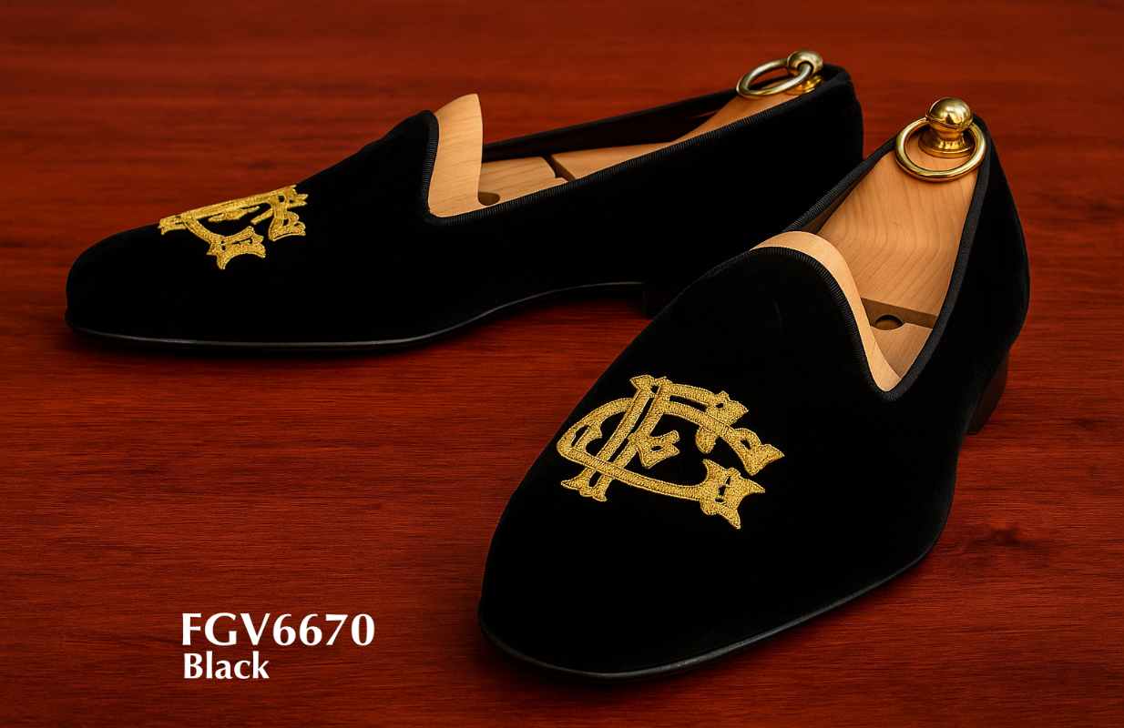move on to monogram velvet slippers page
