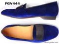 fgv444+blue+tuxido+velvet+loafer+fgshoes